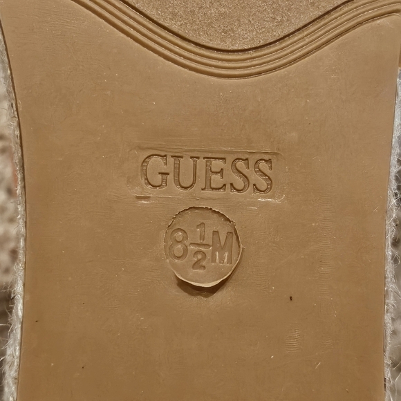 Guess Espadrilles with Orange Ankle Tie Sz 8.5 - Picture 9 of 11